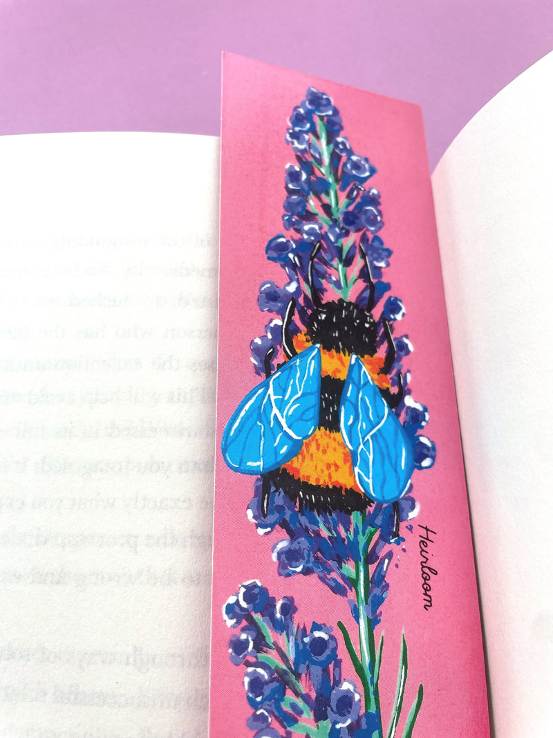 Lavender & Bumble Bee Bookmark