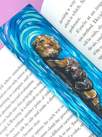 Otter Mama & Baby Bookmark