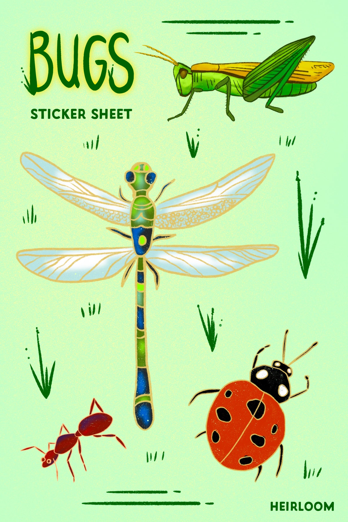 Bugs Sticker Sheet