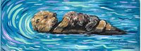 Otter Mama & Baby Bookmark